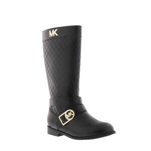 New! MICHAEL KORS Toddler Girls Black Quilted Tall Boots Riding Boots Size 7